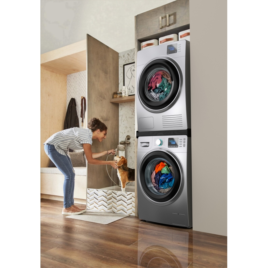 Meliconi 656138 - Adapteris veļas mašīnai un žāvētājam 70 cm melns