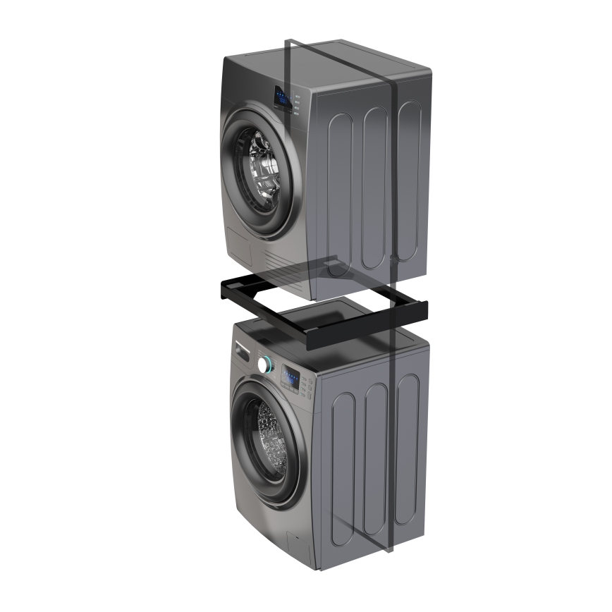 Meliconi 656138 - Adapteris veļas mašīnai un žāvētājam 70 cm melns