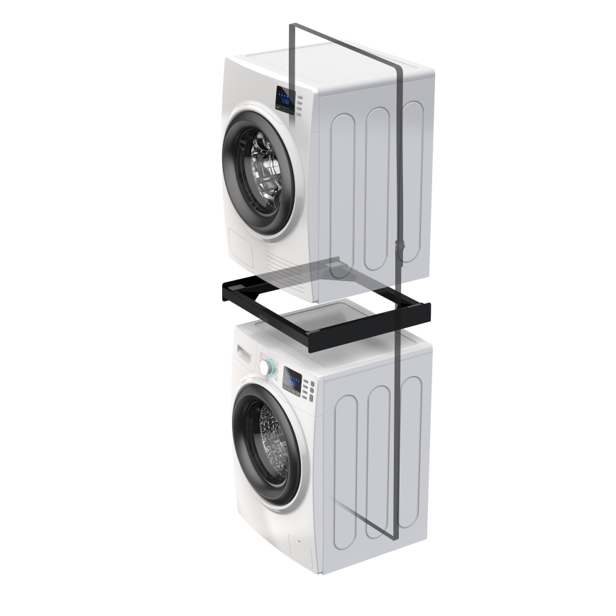 Meliconi 656138 - Adapteris veļas mašīnai un žāvētājam 70 cm melns