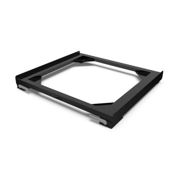 Meliconi 656168 - Antivibrācijas paliktnis zem veļas mašīnas ar izvelkamiem riteņiem 47 cm melns