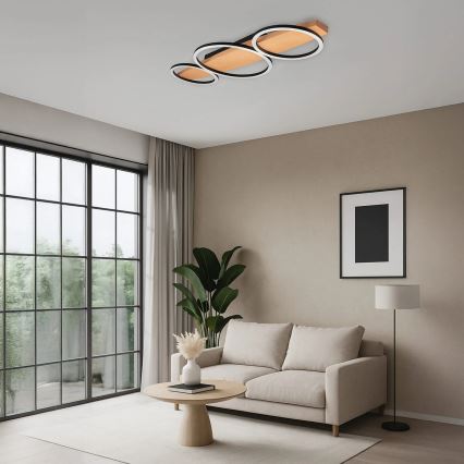 MELISA LED griestu gaismeklis, 28W/230V, 26,5x70 cm, priede