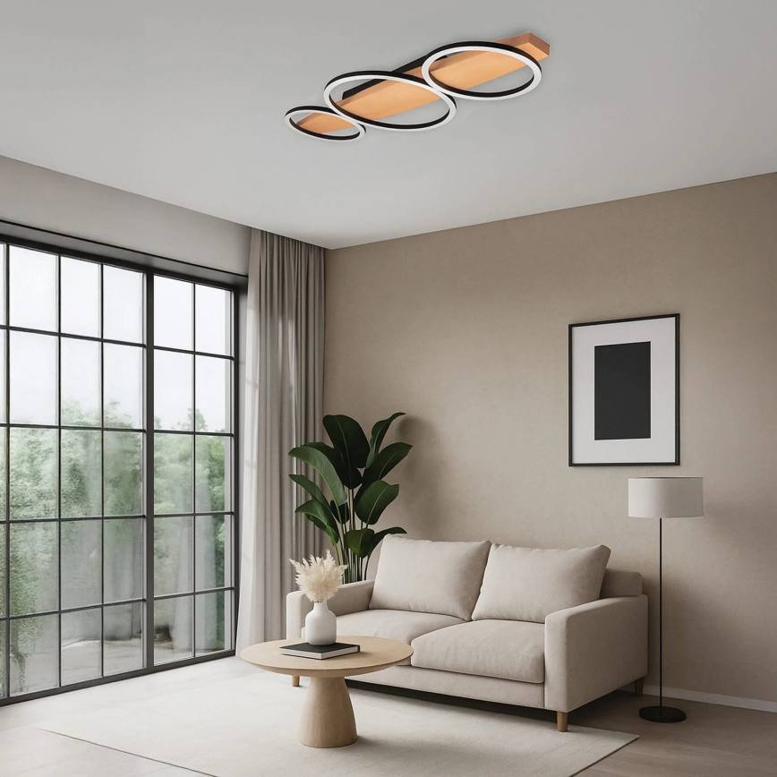 MELISA LED griestu gaismeklis, 28W/230V, 26,5x70 cm, priede