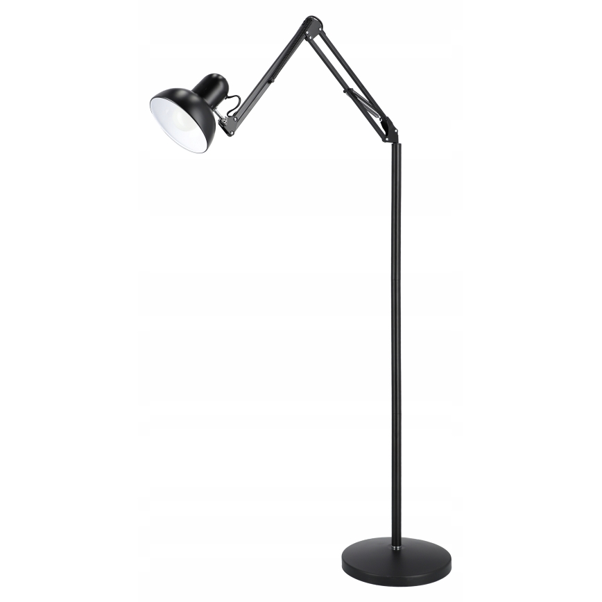 Melna grīdas lampa 1xE27/40W/230V