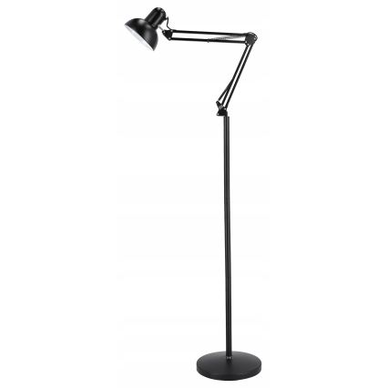 Melna grīdas lampa 1xE27/40W/230V