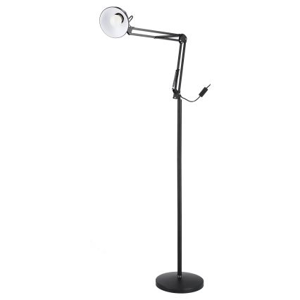 Melna grīdas lampa 1xE27/40W/230V