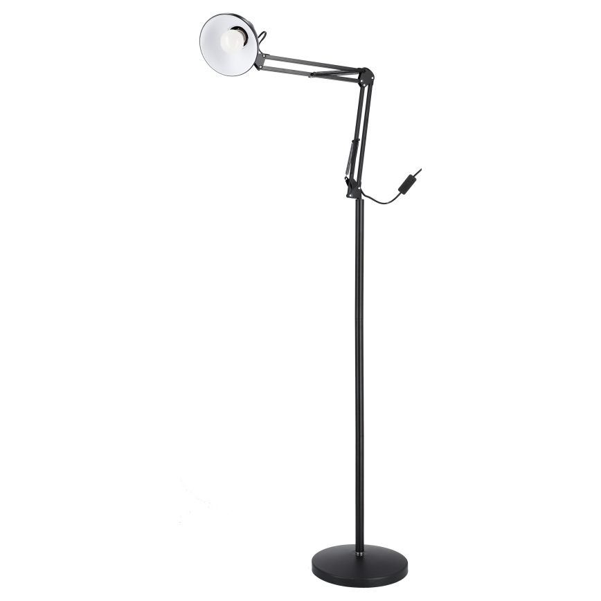 Melna grīdas lampa 1xE27/40W/230V
