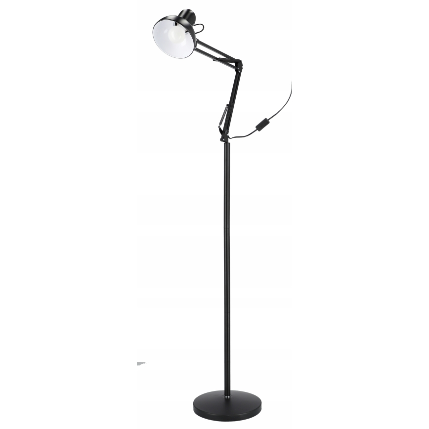 Melna grīdas lampa 1xE27/40W/230V