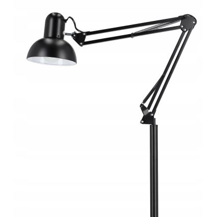 Melna grīdas lampa 1xE27/40W/230V