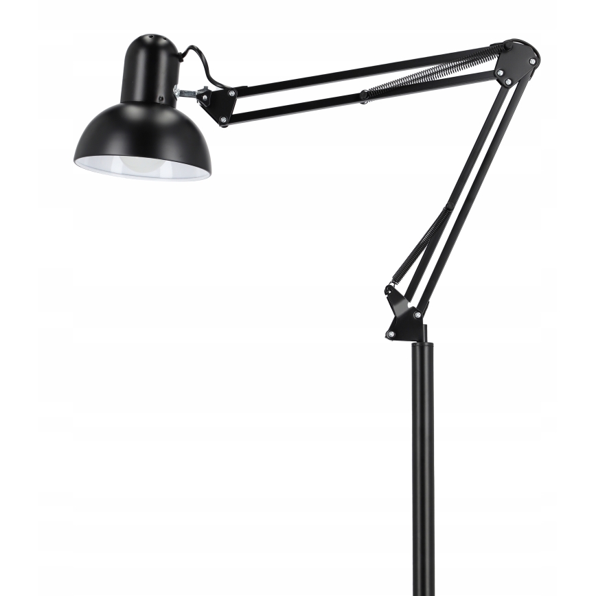 Melna grīdas lampa 1xE27/40W/230V