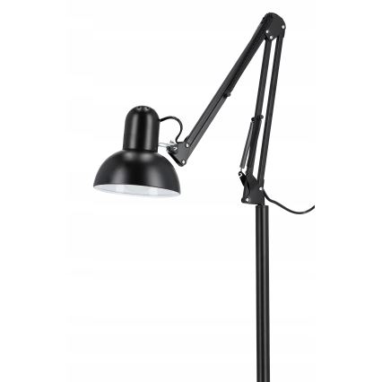 Melna grīdas lampa 1xE27/40W/230V