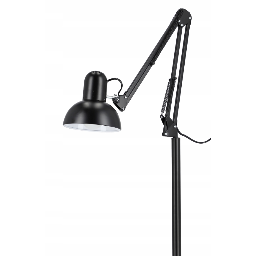 Melna grīdas lampa 1xE27/40W/230V