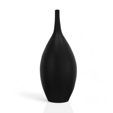 Melna keramikas vāze, 47 cm