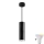Melno LED RGBW regulējams vannas istabas kulons TURYN 1xGU10/6,5W/230V 2700-6500K Wi-Fi IP44