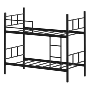 Metāla divstāvu gulta MAVEN 90x200 cm melna, nestspēja 2x100 kg