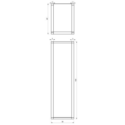 Metāla malkas statīvs 100x30 cm, melns