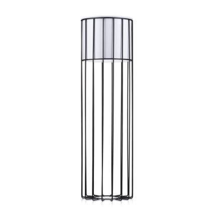 Metāla puķu pods LOFT 70x20 cm melna/balta
