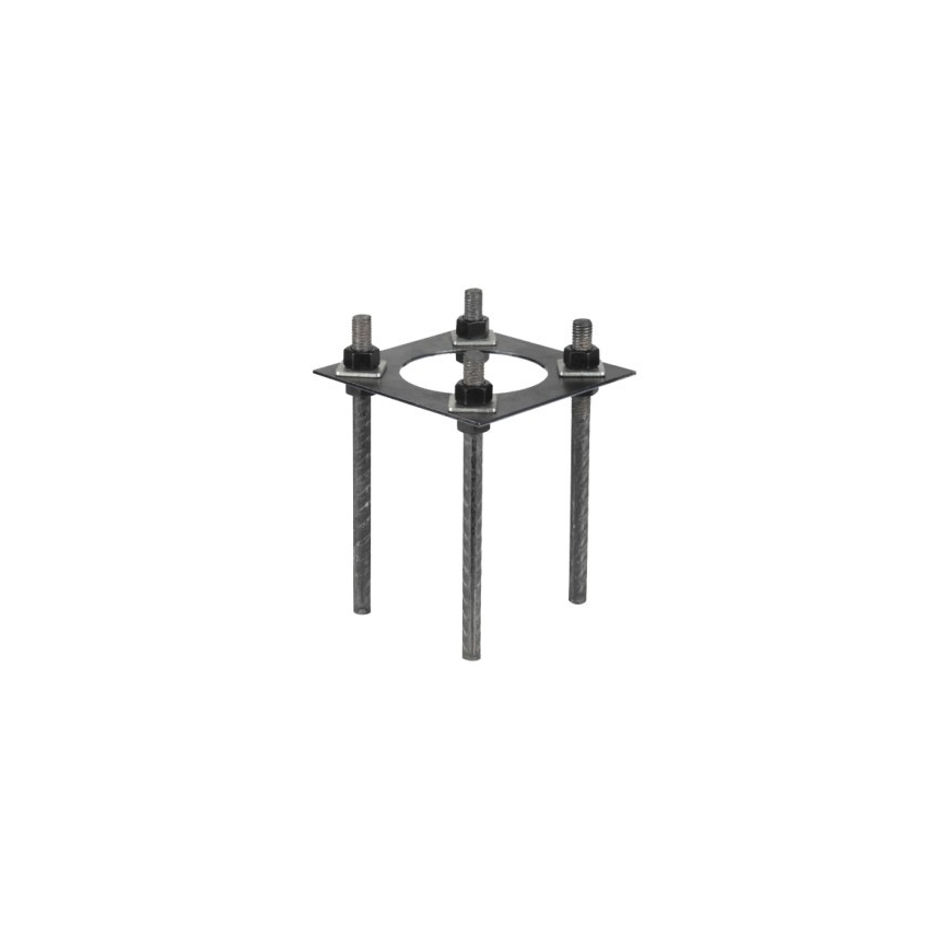 Metāla stabs BASE āra apgaismojuma mastam, 4 m, Ø 60 mm, melns