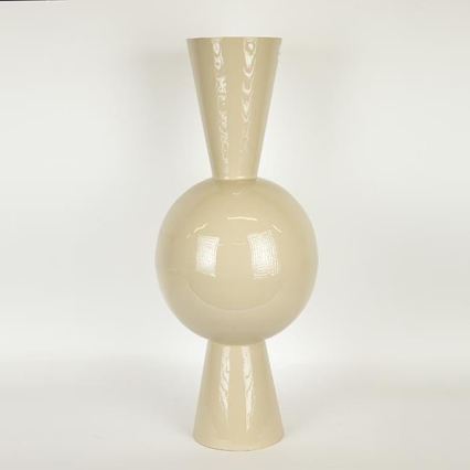 Metāla vāze 60x25 cm bēša