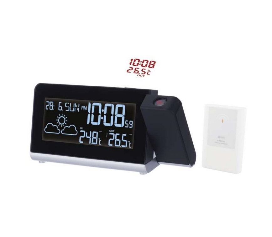 Meteostacija ar LCD ekrānu 4,5V/1x CR2032 + 2×AA