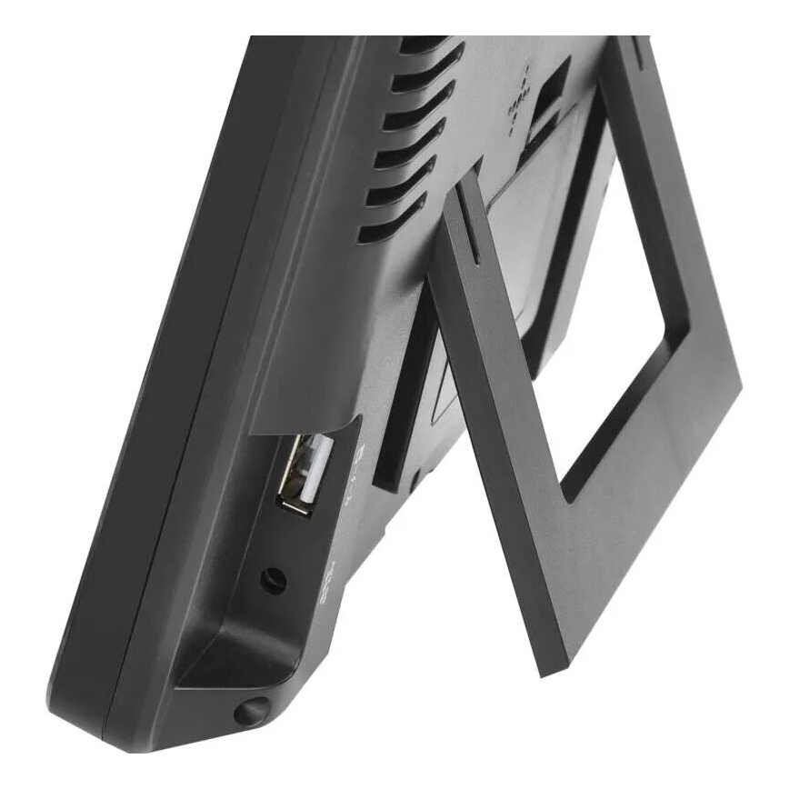 Meteostacija ar LCD ekrānu GoSmart 230V/3xAAA + 2×AAA Wi-Fi Tuya melna