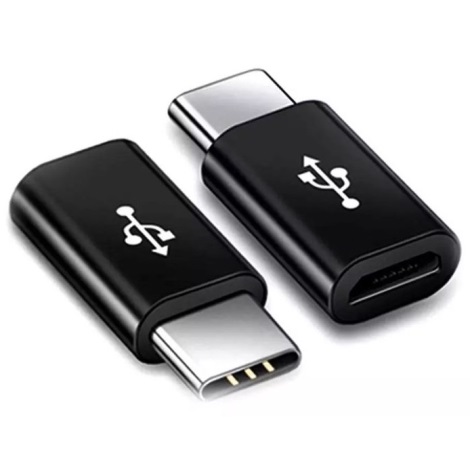 Micro USB C adapteris melns