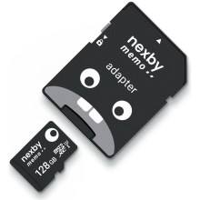 MicroSDXC 128GB U3 100MB/s + SD adapteris