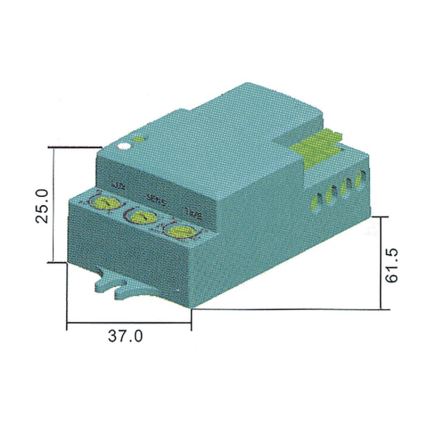 Mikroviļņu kustības sensors MW B 360° 1200W/230V balts