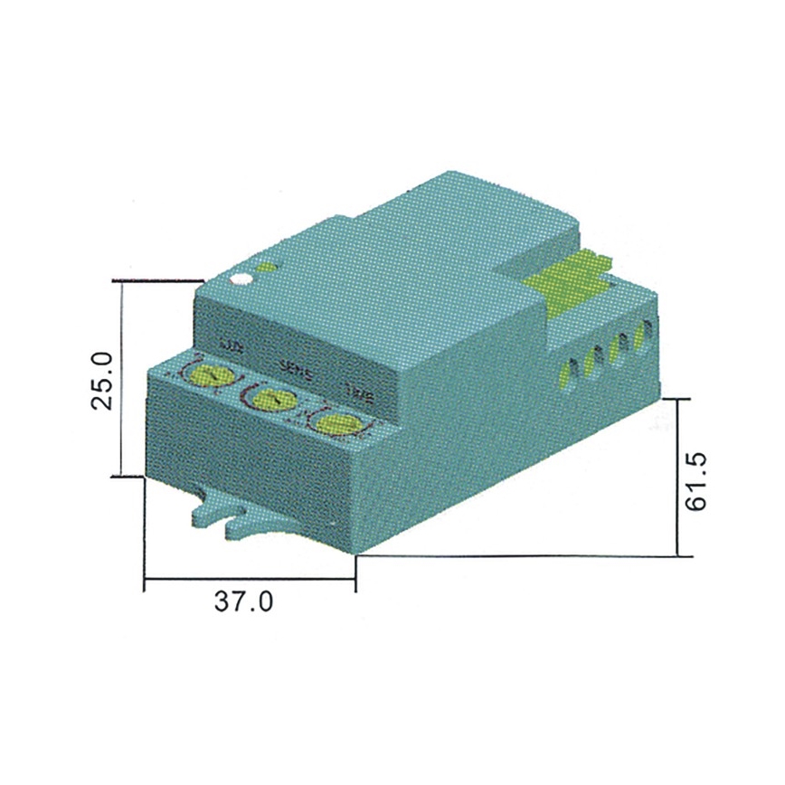 Mikroviļņu kustības sensors MW B 360° 1200W/230V balts