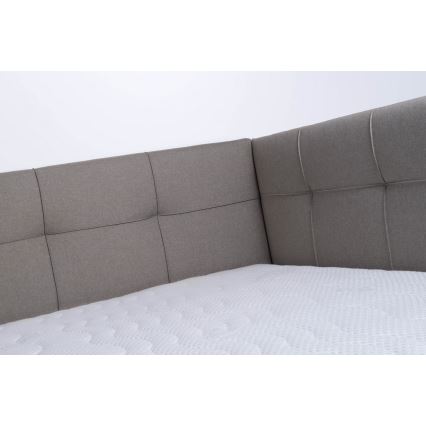 Mīkstā gulta ar uzglabāšanas vietu bez matrača MARIA PETITE 120x200 cm taupe