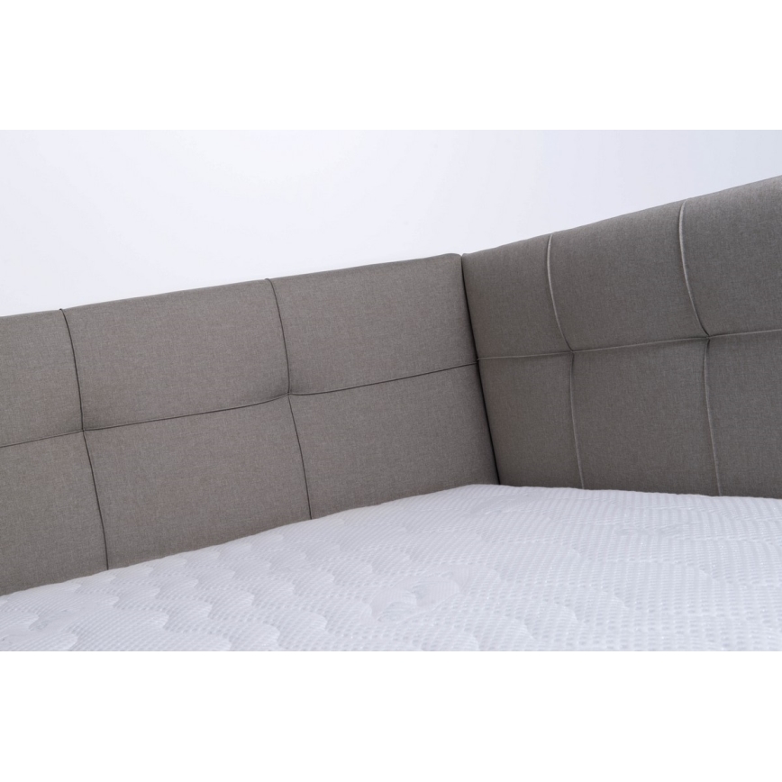 Mīkstā gulta ar uzglabāšanas vietu bez matrača MARIA PETITE 120x200 cm taupe