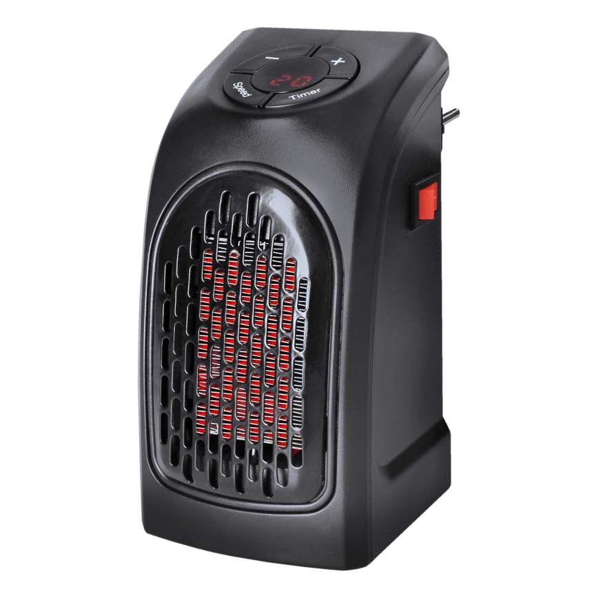 Mini kontaktligzdas ventilators ar keramiskas sildelementu 350W/230V