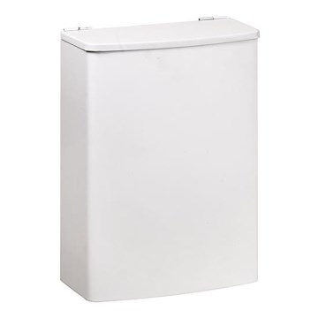 Miskaste 19x26,5 cm nerūsējošā tērauda/balta