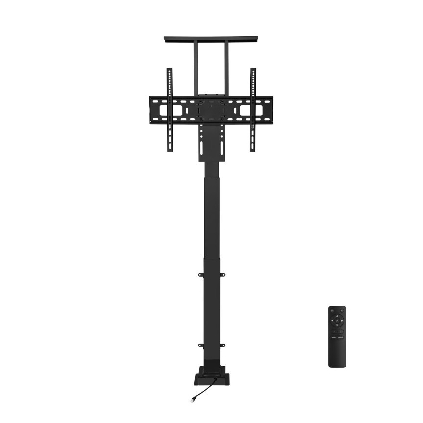 MK FLORIA MKF-19DM648 - Grīdas TV statīvs 37-65 melns SCHUKO + ar tālvadības pulti