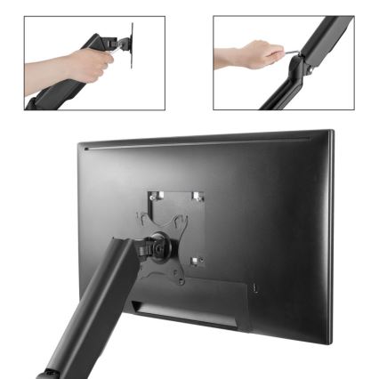 MK FLORIA MKF-21DP113S2 - Regulējams 32 monitora stiprinājums melns
