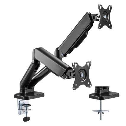 MK FLORIA MKF-21DP113S2 - Regulējams stiprinājums diviem 32 monitoriem melns