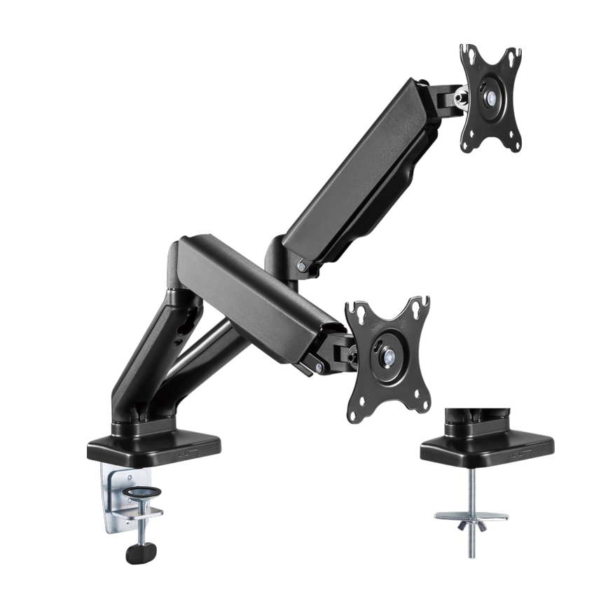 MK FLORIA MKF-21DP113S2 - Regulējams stiprinājums diviem 32 monitoriem melns