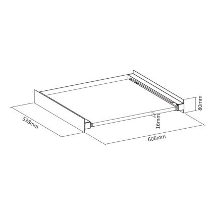 MK FLORIA MKF-23MZ601 - Veļas mašīnas un žāvētāja saliekamais komplekts ar izvelkamo daļu 60 cm balta