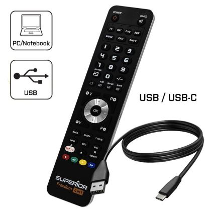 MK FLORIA Superior FREEDOM 4in1 USB - Tālvadības pults 4in1 USB 2xAAA