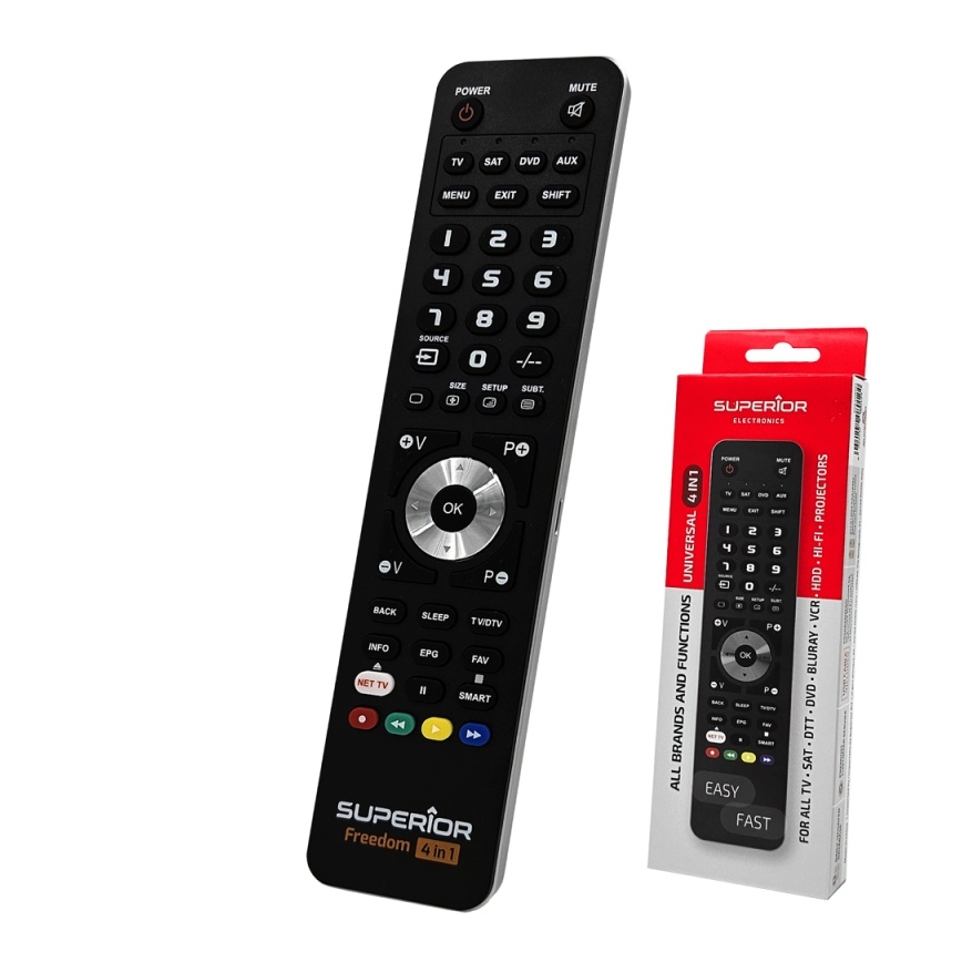 MK FLORIA Superior FREEDOM 4in1 USB - Tālvadības pults 4in1 USB 2xAAA