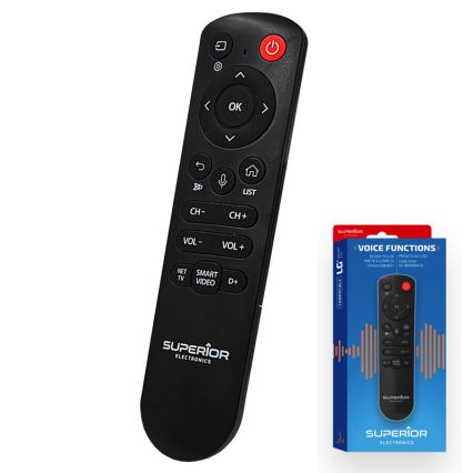 MK FLORIA Superior RC UNI TV LG VOICE - Rezerves tālvadības pults LG televizoriem, 2xAAA