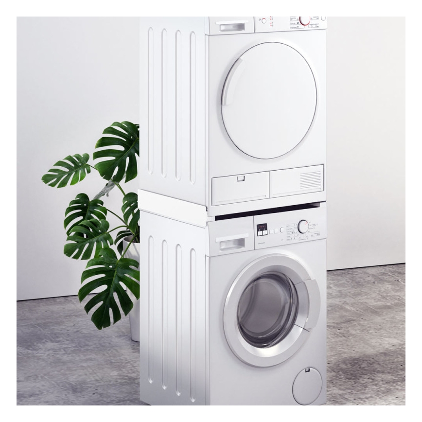 MK FLORIA Superior Tower Slim - Starpkārta veļasmašīnai un žāvētājam 66 cm balta