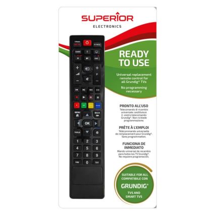 MK FLORIA Superior TP UNI TV Grundig - Rezerves tālvadības pults priekš TV brand Grundig 2xAAA