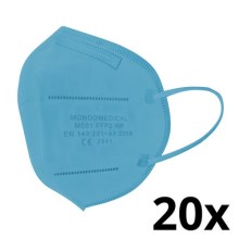 Mondo Medicīniskais respirators FFP2 NR Gaiši zils 20gab