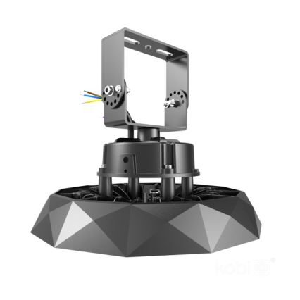 Montāžas kronšteins HIGHBAY rūpnieciskajai lampai, melns