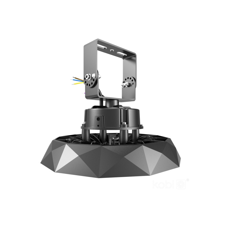 Montāžas kronšteins HIGHBAY rūpnieciskajai lampai, melns