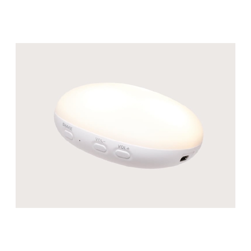 Moonie - miega rotaļlieta ar melodiju un gaismu, tulnis, organiskā pelēkā krāsā