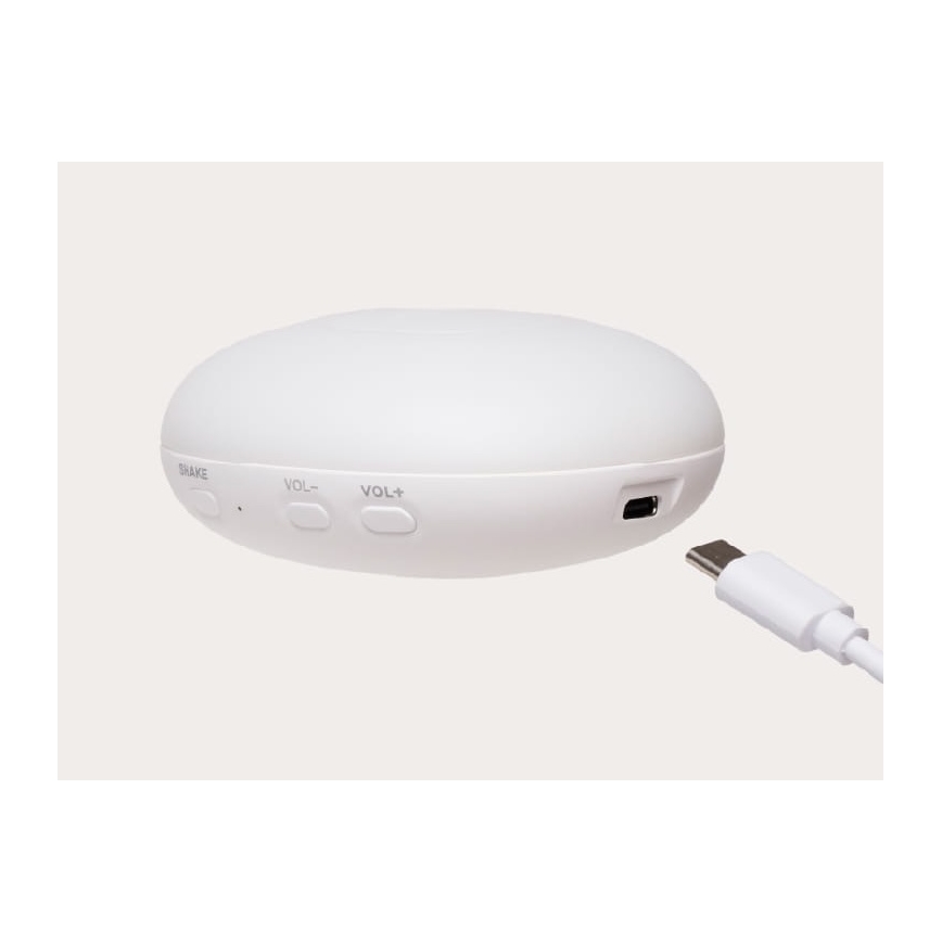 Moonie - miegam domāta mīksta plīša rotaļlieta ar melodiju un gaismu, roņis, organiskais polārais