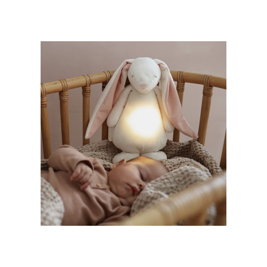 Moonie - Mīļmantiņa ar melodiju un lampu 2.0 zaķītis powder