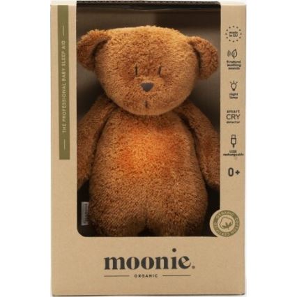 Moonie - Mīļmantiņa ar melodiju un lampu lācītis 2.0 organic caramel