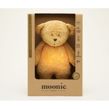 Moonie - Mīļmantiņa ar melodiju un lampu lācītis 2.0 organic medus